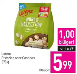 Sutterlüty Lorenz Pistazien oder Cashews Angebot