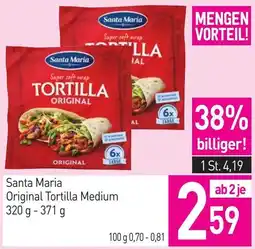 Sutterlüty Santa Maria Original Tortilla Medium Angebot