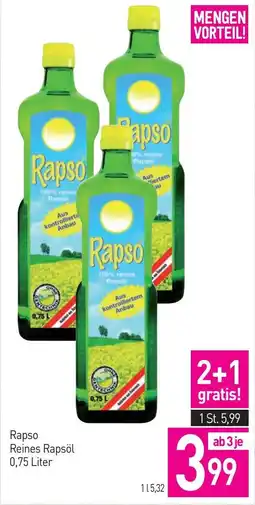 Sutterlüty Rapso Reines Rapsöl Angebot