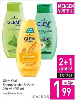 Sutterlüty Glem Vital Shampoo oder Balsam Angebot