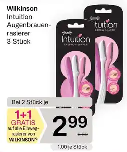 Bipa Wilkinson Intuition Augenbrauen- rasierer Angebot