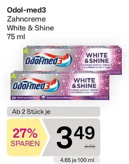 Bipa Odol-med3 Zahncreme White & Shine Angebot