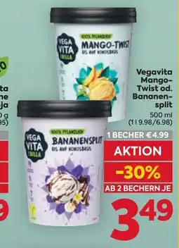 Billa Vegavita Mango- Twist od. Bananen- split Angebot