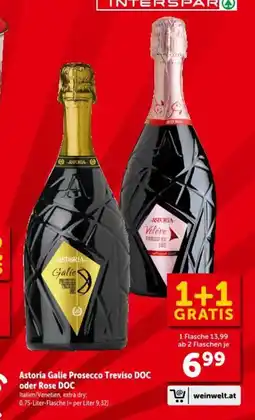 Interspar Astoria Galie Prosecco Treviso DOC oder Rose Angebot