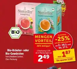 Interspar Bio-Kräuter- oder Bio-Gewürztee Angebot