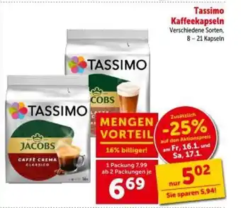 Interspar Tassimo Kaffeekapseln Angebot