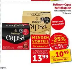 Interspar Dallmayr Capsa Kaffeekapseln Angebot