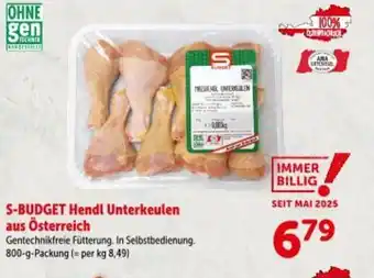 Interspar S-BUDGET Hendl Unterkeulen Angebot