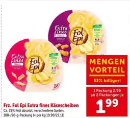 Interspar Frz. Fol Epi Extra fines Käsescheiben Angebot