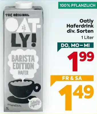 Billa Oatly Haferdrink Angebot