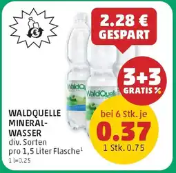 PENNY Waldquelle mineral- wasser Angebot