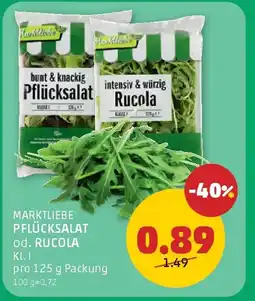 PENNY Marktliebe Pflücksalat od. Rucola Angebot