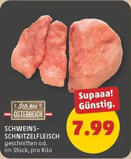 PENNY Schweinsschnitzelfleisch Angebot