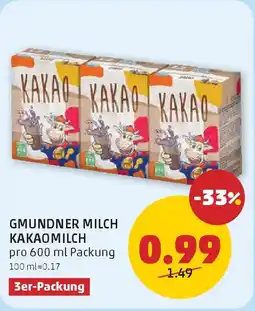 PENNY Gmundner milch kakaomilch Angebot