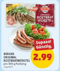 PENNY Berger original rostbratwürstel Angebot