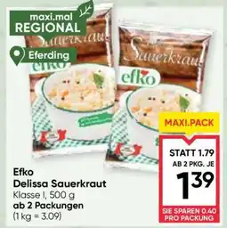 Maximarkt Efko Delissa Sauerkraut Angebot