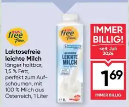 Maximarkt Laktosefreie leichte Milch Angebot