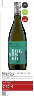 Interspar EDLMOSER Wiener Gemischter Satz DAC BIO 2024 Angebot