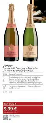 Interspar De Vergy Crémant de Bourgogne Brut oder Crémant de Bourgogne Rosé Angebot