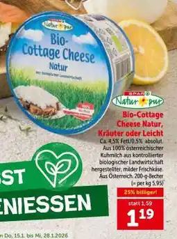 Interspar Bio-Cottage Cheese Natur, Kräuter oder Leicht Angebot