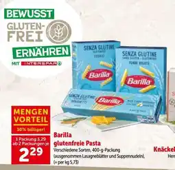 Interspar Barilla glutenfreie Pasta Angebot