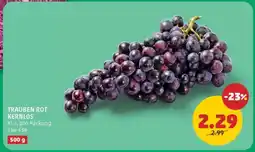 PENNY Trauben rot kernlos Angebot