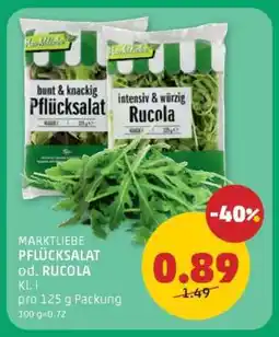 PENNY MARKTLIEBE PFLÜCKSALAT od. RUCOLA Angebot