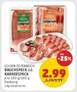 PENNY BAUCHSPECK od. KARREESPECK Angebot
