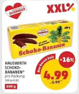 PENNY HAUSWIRTH SCHOKO-BANANEN Angebot