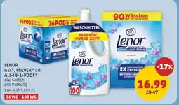 PENNY LENOR GEL , PULVER od. ALL-IN-1-PODS Angebot
