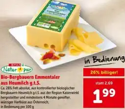 Interspar Bio-Bergbauern Emmentaler aus Heumilch g.t.S. Angebot