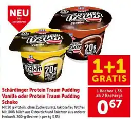 Interspar Schärdinger Protein Traum Pudding Vanille oder Protein Traum Pudding Schoko Angebot