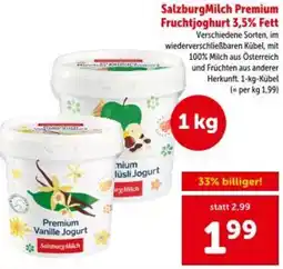 Interspar SalzburgMilch Premium Fruchtjoghurt 3,5% Fett Angebot