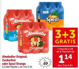 Interspar Almdudler Original, Zuckerfrei oder Spezi Orange Angebot