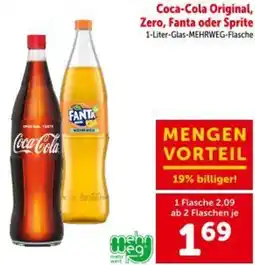 Interspar Coca-Cola Original, Zero, Fanta oder Sprite Angebot