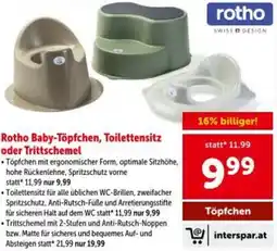 Interspar Rotho Baby-Töpfchen, Toilettensitz oder Trittschemel Angebot