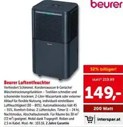 Interspar Beurer Luftentfeuchter Angebot
