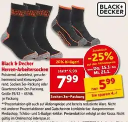 Interspar Black & Decker Herren-Arbeitersocken Angebot