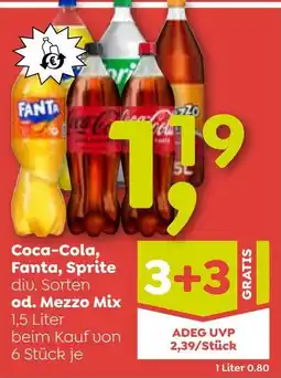 ADEG Coca-Cola, Fanta, Sprite od. Mezzo Mix Angebot
