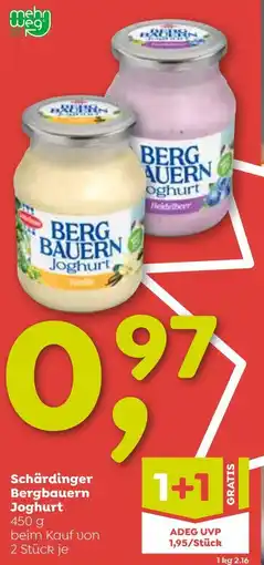 ADEG Schärdinger Bergbauern Joghurt Angebot