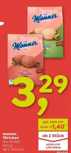 ADEG Manner Törtchen Angebot