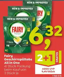 ADEG Fairy Geschirrspültabs All in One Angebot
