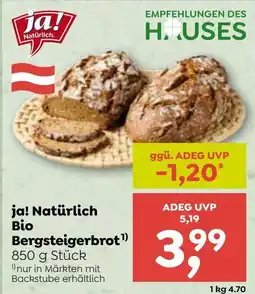 ADEG ja! Natürlich Bio Bergsteigerbrot¹) Angebot