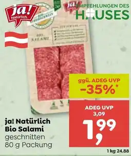 ADEG ja! Natürlich Bio Salami Angebot