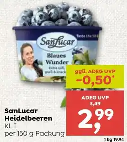 ADEG SanLucar Heidelbeeren Angebot