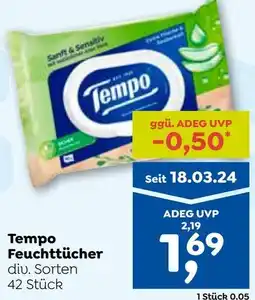 ADEG Tempo Feuchttücher Angebot