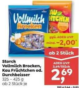 ADEG Storck Vollmilch Brocken, Kau Früchtchen od. Durchbeisser Angebot