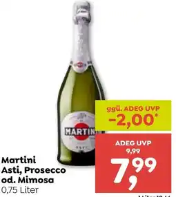 ADEG Martini Asti, Prosecco od. Mimosa Angebot