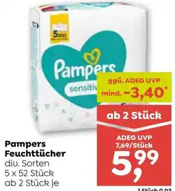 ADEG Pampers Feuchttücher Angebot