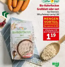 Interspar Bio-Haferflocken Großblatt oder zart Angebot